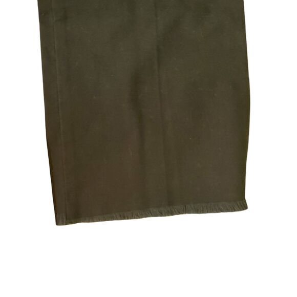 Katayone Adeli Wide Leg Chino Jeans Designer Frayed Hem Pants Navy Blue Sz 10 - Picture 8 of 9